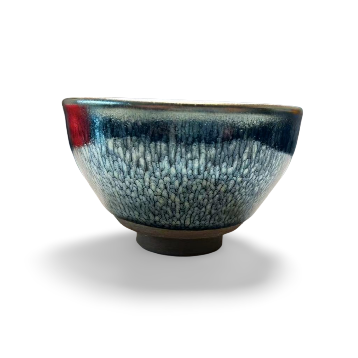 Rare Gold Jian Zhan Teacups with 24K Gold Leaf Accents and Certificate of Exclusivity