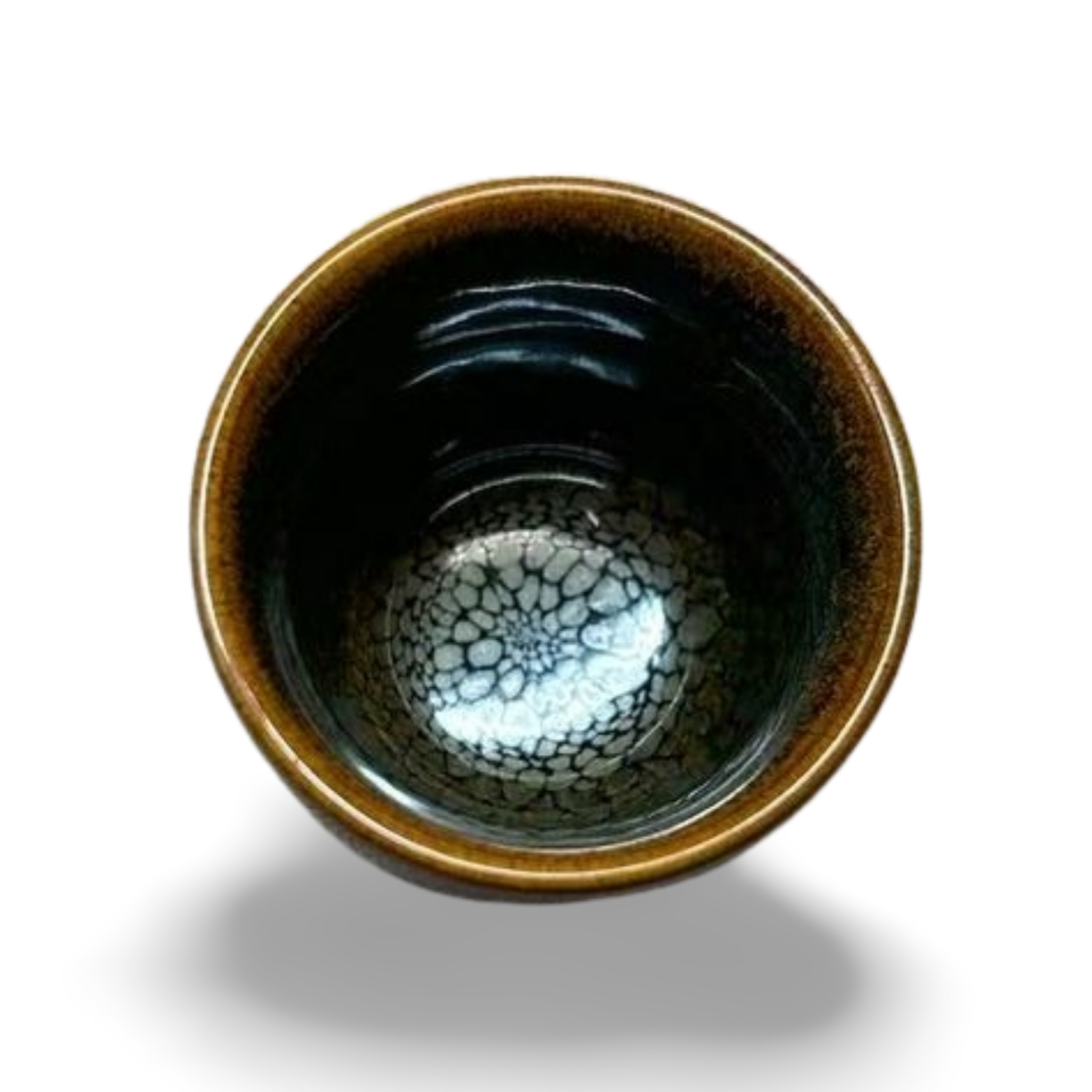 Black Porcelain Jian Zhan Cups with Metallic Shine