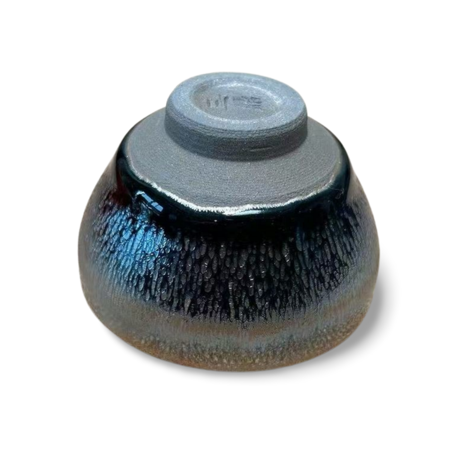 Rare Gold Jian Zhan Teacups - 24K Gold Leaf Accents | Certificate of Exclusivity