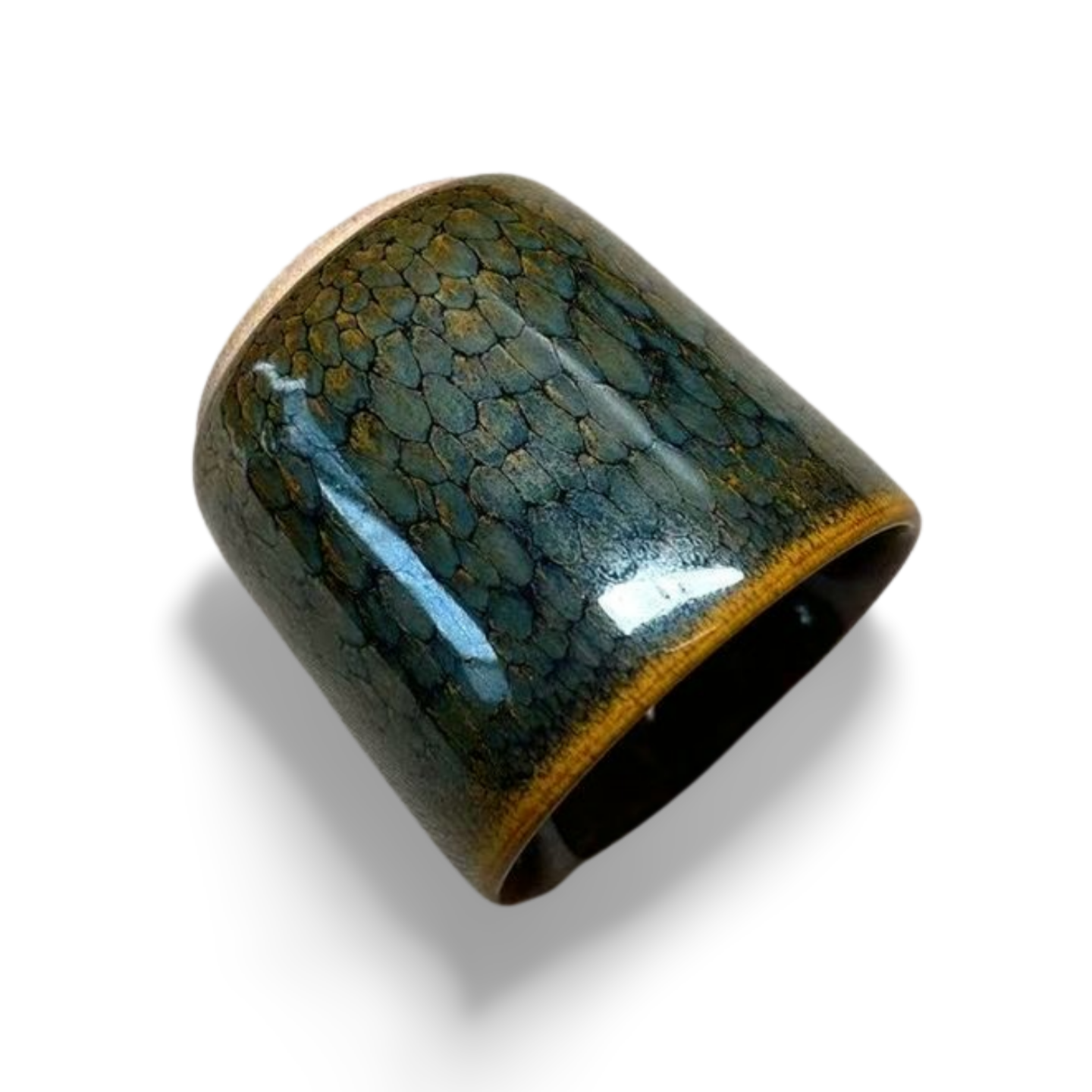 Black Porcelain Jian Zhan Cups with Metallic Shine